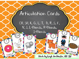 Articulation Cards **CH, SH, K, G, L, T, D, R, S, F, V, J,