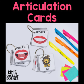 speech therapy articulation cards