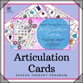 Articulation Cards Visual Cues - CV, VC, CVC, CVCV Speech Therapy