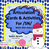 Articulation Cards and Activities for SN- with Min Pairs