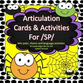 Articulation Cards and Activities for SP- with Minimal Pairs