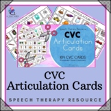 Articulation Cards with Visual Cues - 104 CVC Cards with V