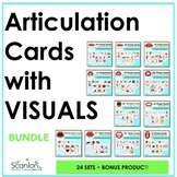 Articulation Cards with Visuals - Speech Therapy - Bundle