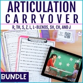 Articulation Carryover Activities for Speech Therapy R, TH