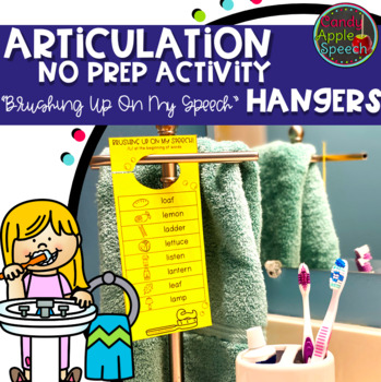 Preview of Articulation Carryover Activity Hangers for Home