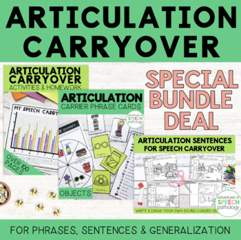 Preview of Articulation Carryover for Speech Therapy – BUNDLE