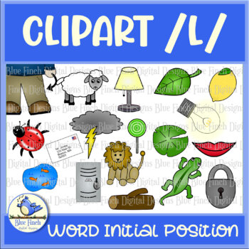 Preview of Articulation Clipart - Word Initial L Sound