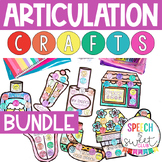 Articulation Crafts | Speech Therapy Activities | S, R, L,