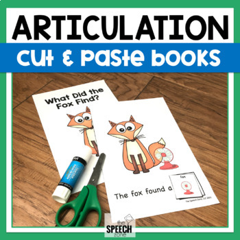 Articulation Cut and Paste Craft Books by The Speech Zone