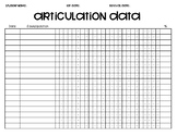 Articulation Data Collection Form