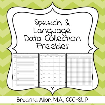 Preview of Articulation and Language Data Collection Freebie