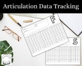 Articulation Data Collection Sheets - Speech Therapy