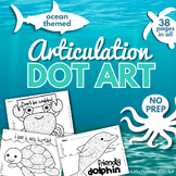 Articulation Dot Art  | Ocean Theme  |  All Sounds and NO Prep