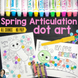 Articulation Dot Art for Spring | No Prep Speech Therapy