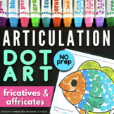 Articulation Dot Art for Fricatives and Affricates | Year 
