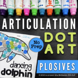 Articulation Dot Art for Plosives / Stops | No PREP