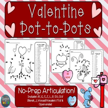 Preview of Articulation Dot to Dots: Valentine's Day Edition