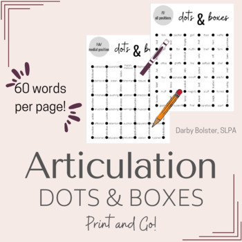 Preview of Articulation Dots and Boxes