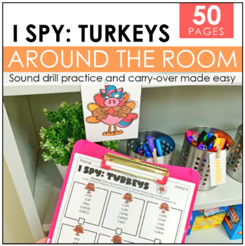 Preview of Articulation Drill Practice | Thanksgiving Speech Activity