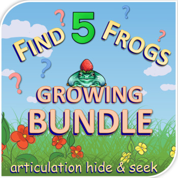 Preview of Articulation Hide and Seek Games GROWING Bundle - Digital PowerPoint Games