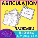Articulation Flashcards For /s/, /sh/, /ch/, and /th/ FREE