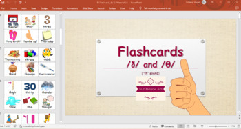 Preview of Articulation Flashcards: Initial, Medial, and Final "th" sound | SLP Materials
