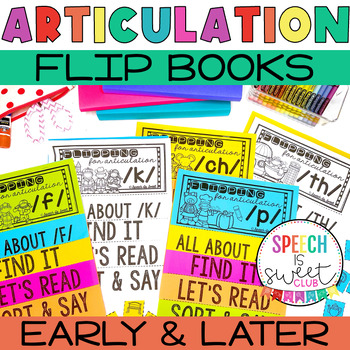 Preview of Articulation Activities | Speech Therapy Flip Books for K, S, L, R, TH, & More