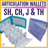 Articulation Foldable Wallets Craftivity For SH, CH, DJ, & TH