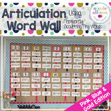 Articulation Fry Word Wall {Pink, Blue, Gold Edition}
