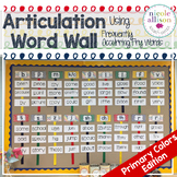 Articulation Fry Word Wall {Primary Colors Edition}