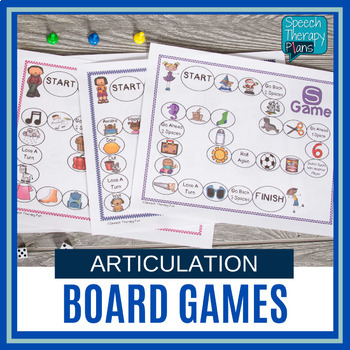 Preview of No Prep | Articulation | Board Games | Speech Therapy
