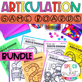 Articulation Game Boards Bundle for Speech Therapy