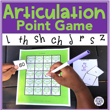 Preview of Articulation Game for Speech Therapy | L TH R S Z SH CH J