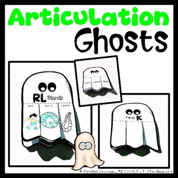 Preview of Articulation Ghosts: Ghost Crafts for Articulation Therapy