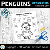 Penguin Articulation Winter Speech Therapy Activity