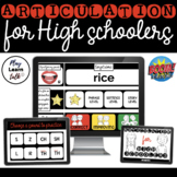 Articulation - High School - Boom Cards - Distance Learning