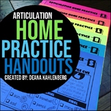 Articulation Home Practice Handouts