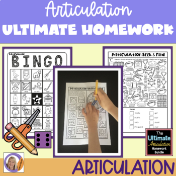 Preview of Articulation Homework: Ultimate Articulation Homework Mega Pack!