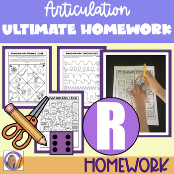 Preview of Articulation Homework /r/: Ultimate Articulation Homework