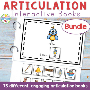 Preview of Articulation Interactive Books for Speech Therapy Activities and Home Practice