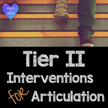 Preview of Articulation Interventions for Teachers: Tier 2