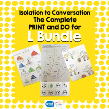 Preview of Articulation - Isolation to Conversation - L Bundle