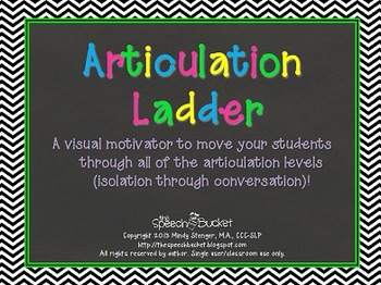 Preview of Articulation Ladder - Visual Clip Chart for Articulation Students