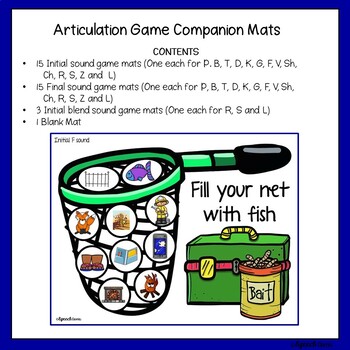 Articulation and Language Fishing Game Companion BUNDLE by Speech Gems