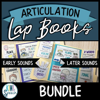 Preview of Articulation Lap Books - Early and Later Sounds BUNDLE