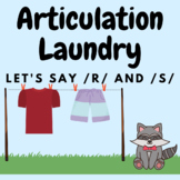 Articulation Laundry- Let's say /R/ and /S/