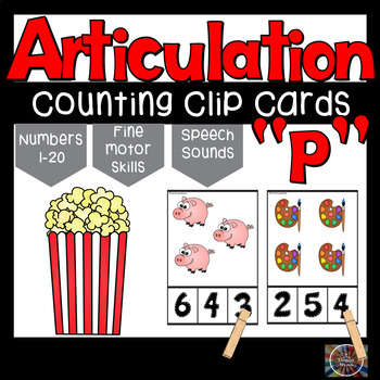 Preview of Articulation P Counting Cards