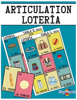 Preview of Articulation Loteria - SPANISH