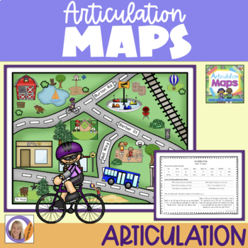 Preview of Articulation Maps-Sound loaded scenes, speech & language therapy