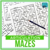 No Prep Articulation MAZES (14 Sounds)